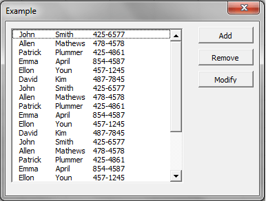 excel userform combo box two columns