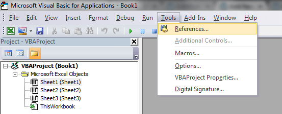 Word VBA, Early Binding, Tools Reference