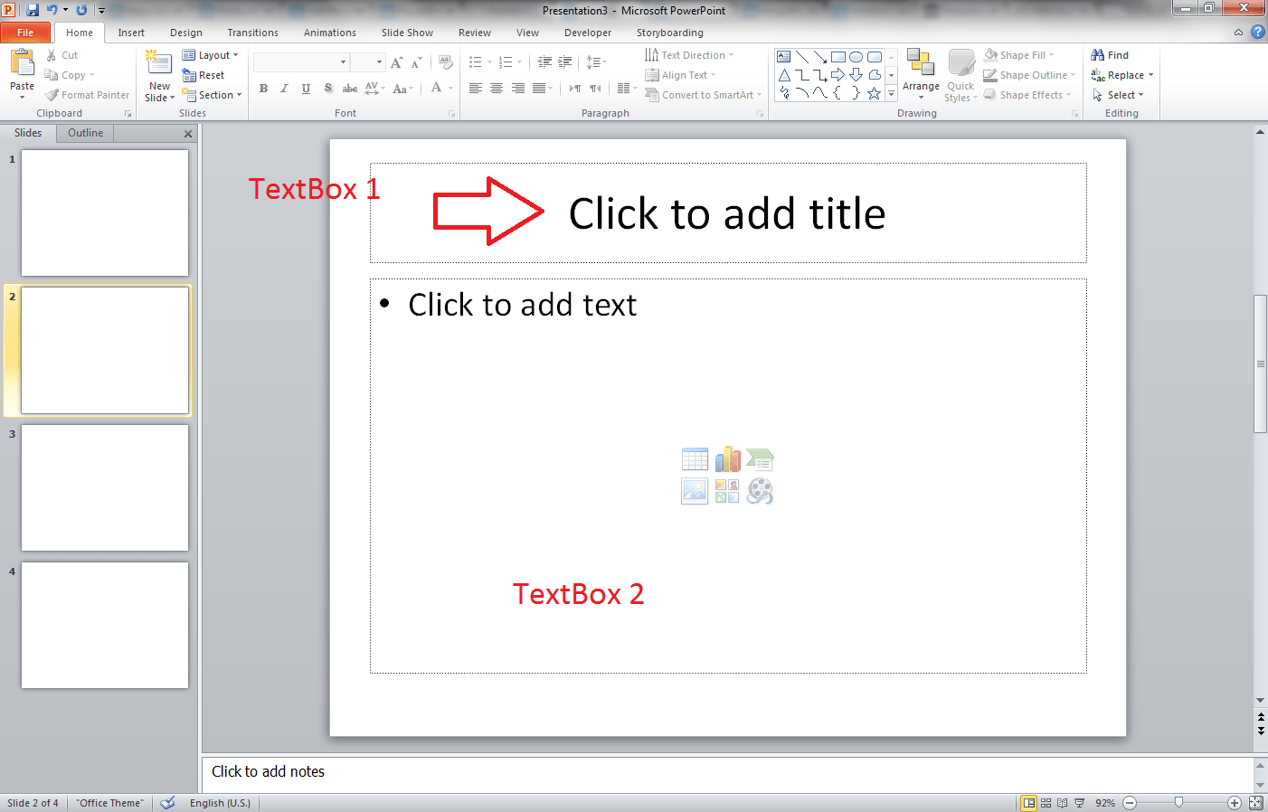 How to add text