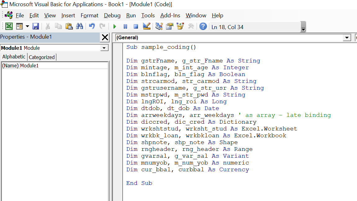 Vba Naming Conventions: Best Practices - Vba And Vb.Net Tutorials,  Education And Programming Services