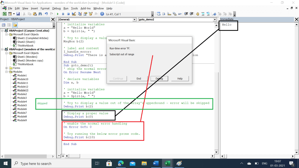 The Right Way To Use The Goto Statement In Vba Vba And Vb Net